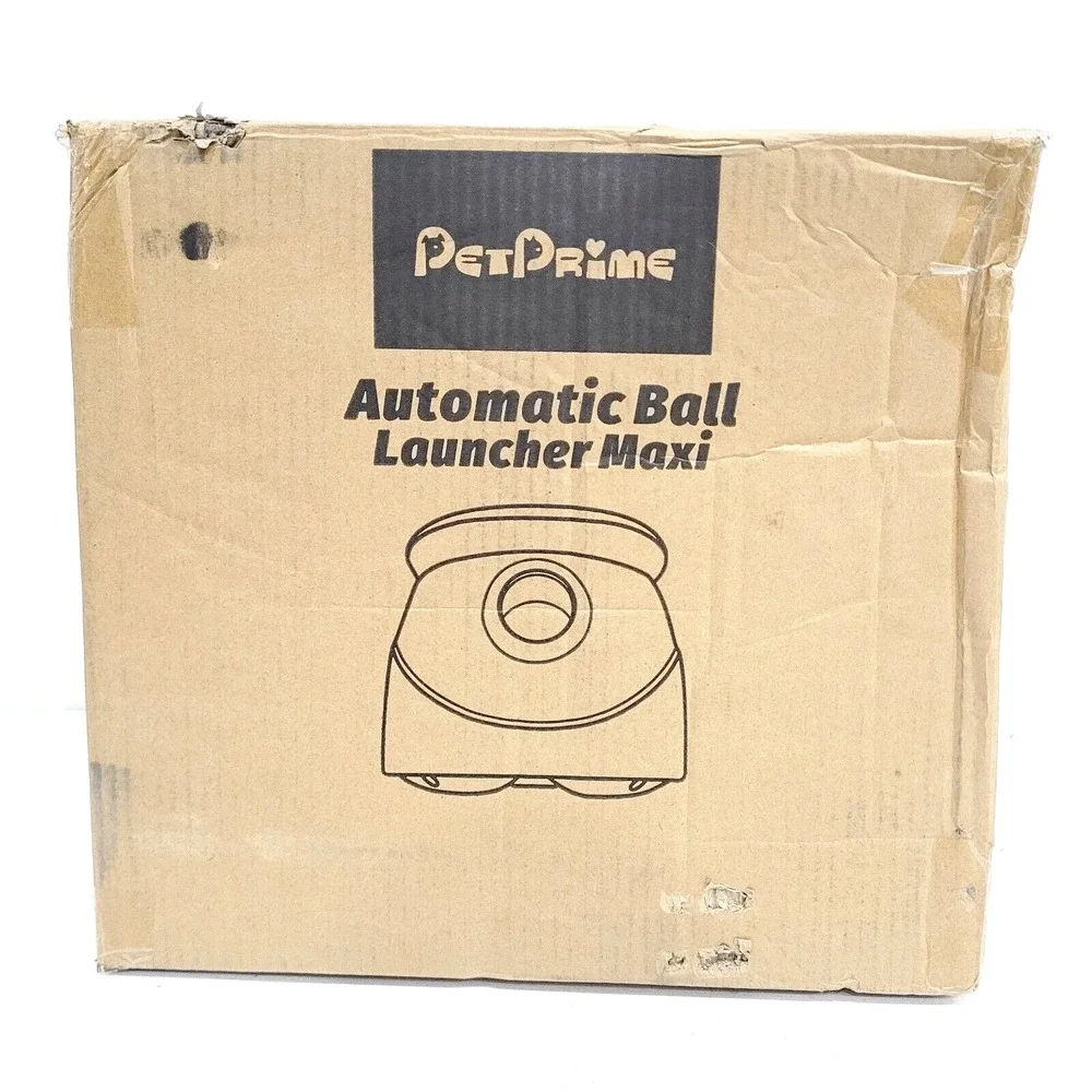 Pet Prime Automatic Dog Ball Launcher Large Dogs 10-64ft - 5 ETPU‎ Balls